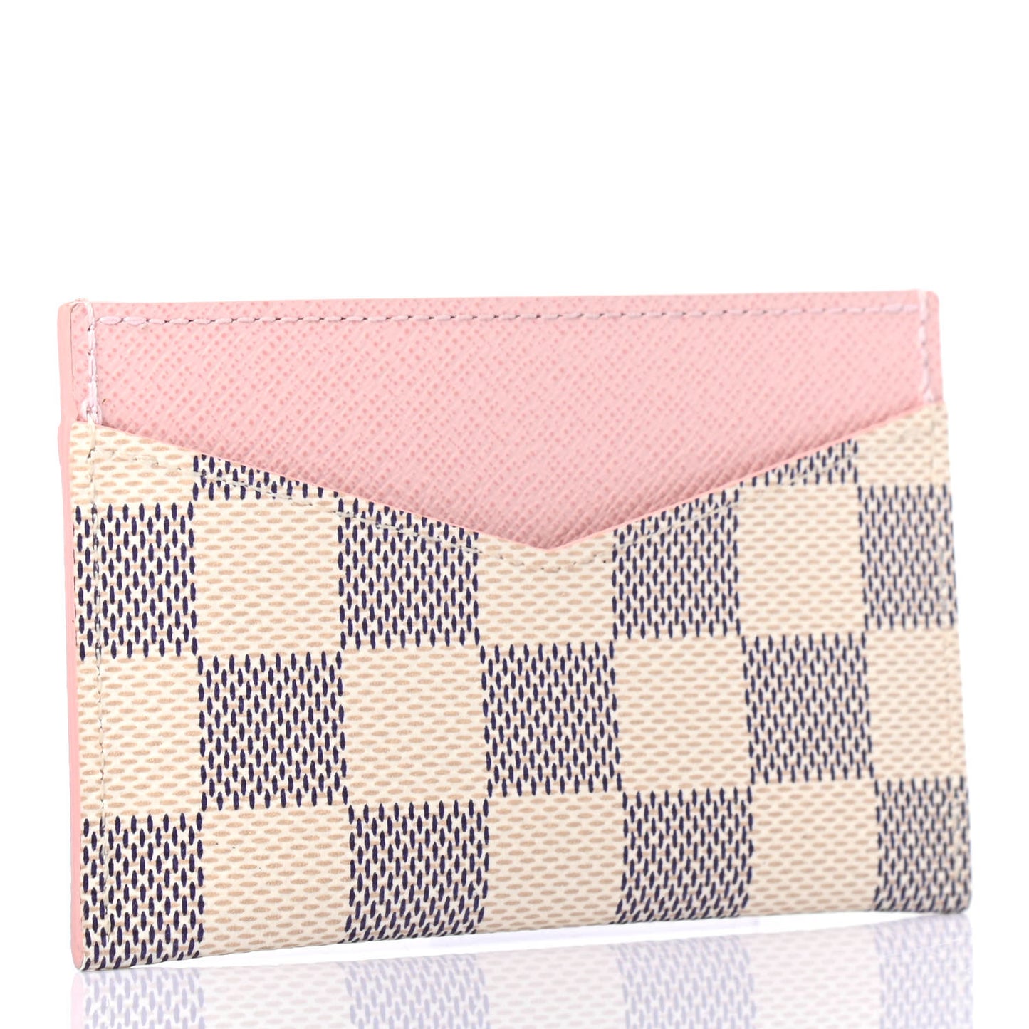 Damier Azur Daily Card Holder Rose Ballerine