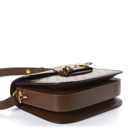 Gucci GG Supreme Monogram Horsebit 1955 Shoulder Bag Beige Brown Sugar 3 of 10
