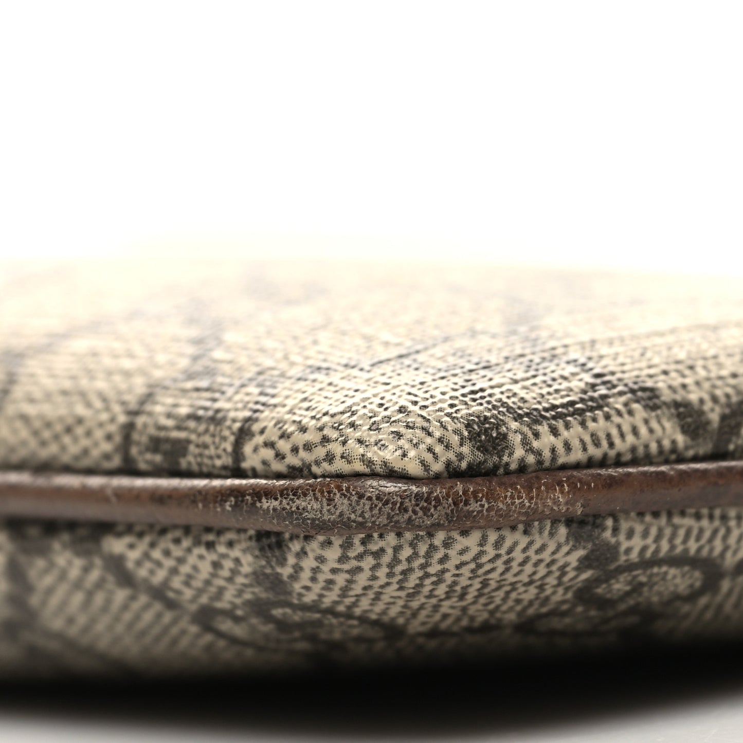 GG Supreme Monogram Large Ophidia Pouch Clutch Brown