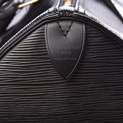 Louis Vuitton Epi Speedy 30 Black 7 of 13