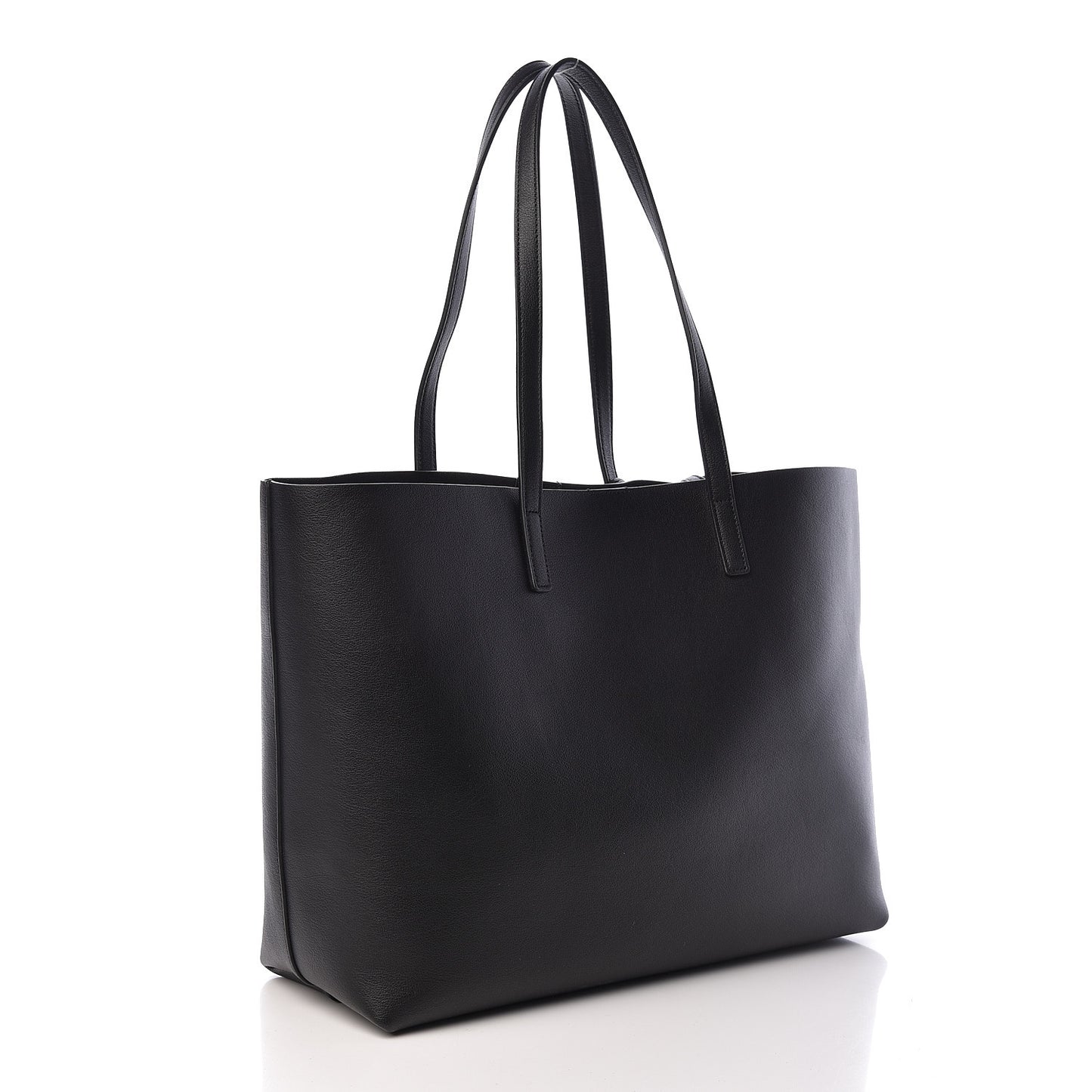 Calfskin Large Shopping Tote Black