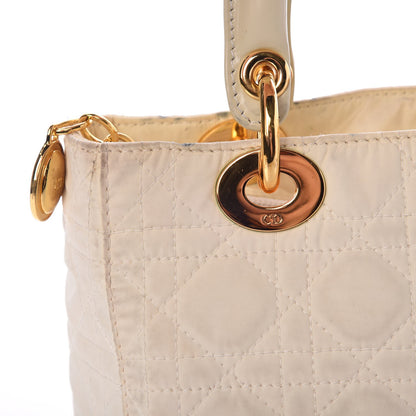 Christian Dior Nylon Cannage Medium Lady Dior White 11 of 22