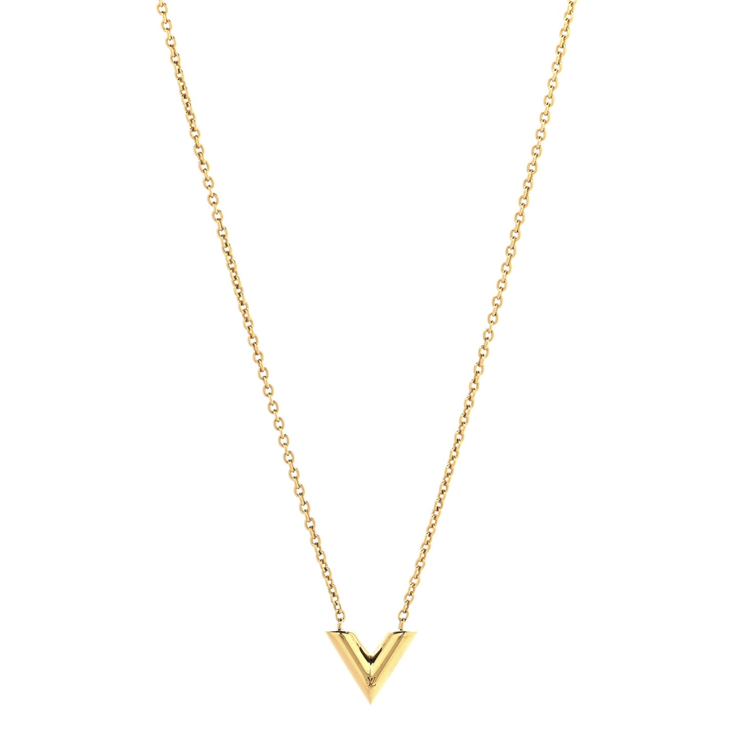 Essential V Necklace Gold