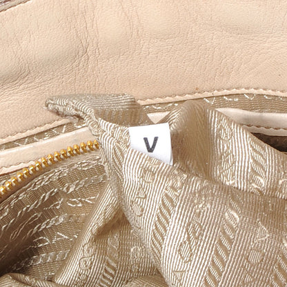 Prada Nappa Gaufre Tote Platino 7 of 9