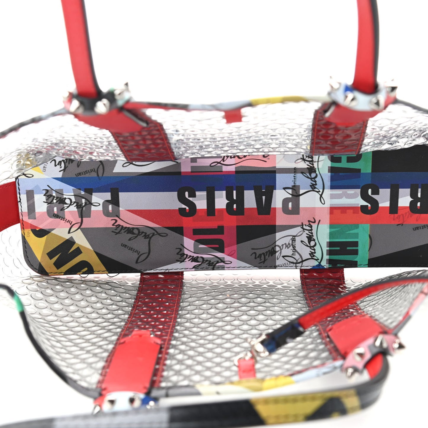 PVC Loubiballage East West Cabata Tote Clear Multicolor