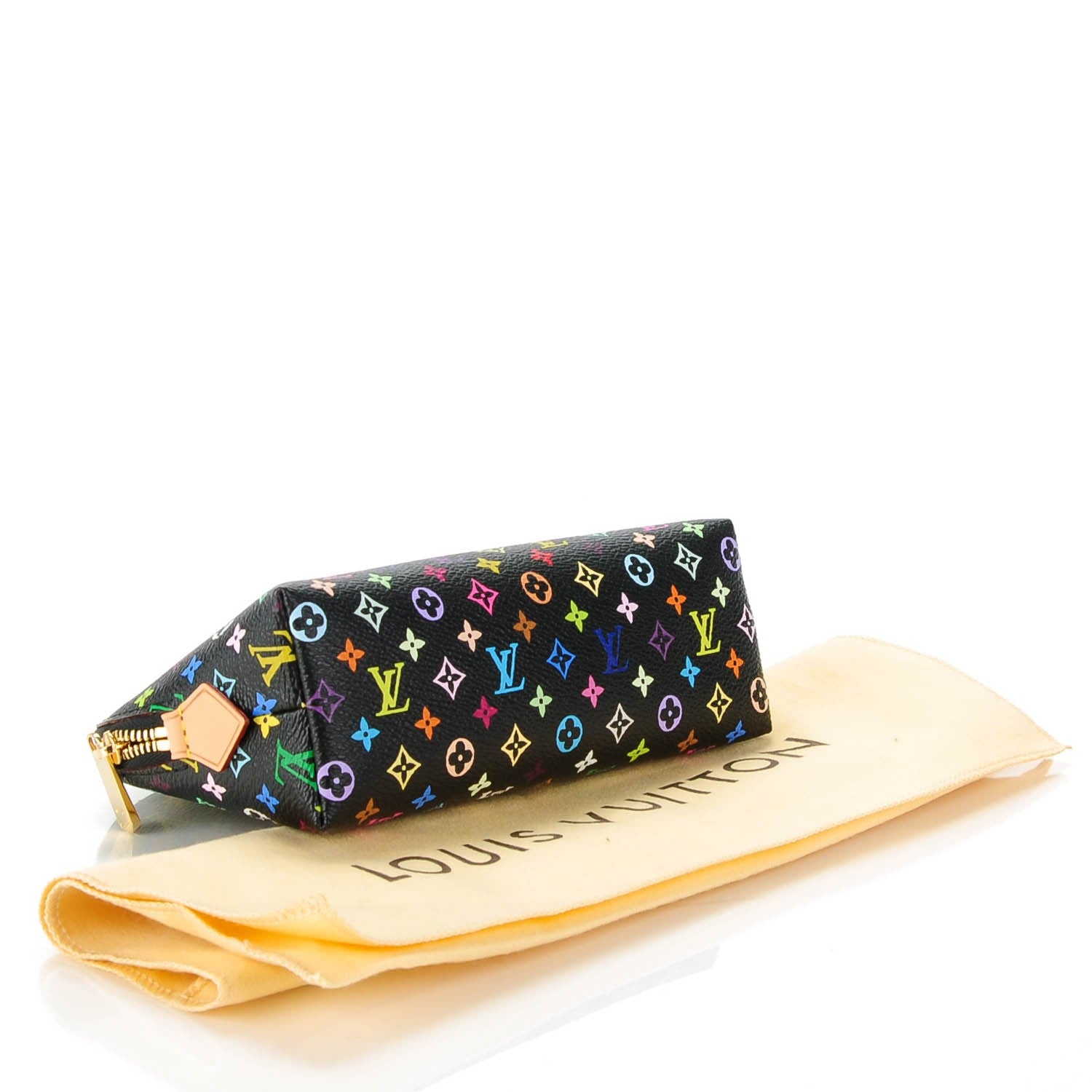 Louis Vuitton Monogram Multicolor Cosmetic Pouch Black Grenade 4 of 7