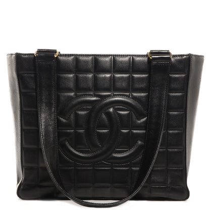 Chanel Lambskin Quilted Chocolate Bar Tote Black 1 of 7