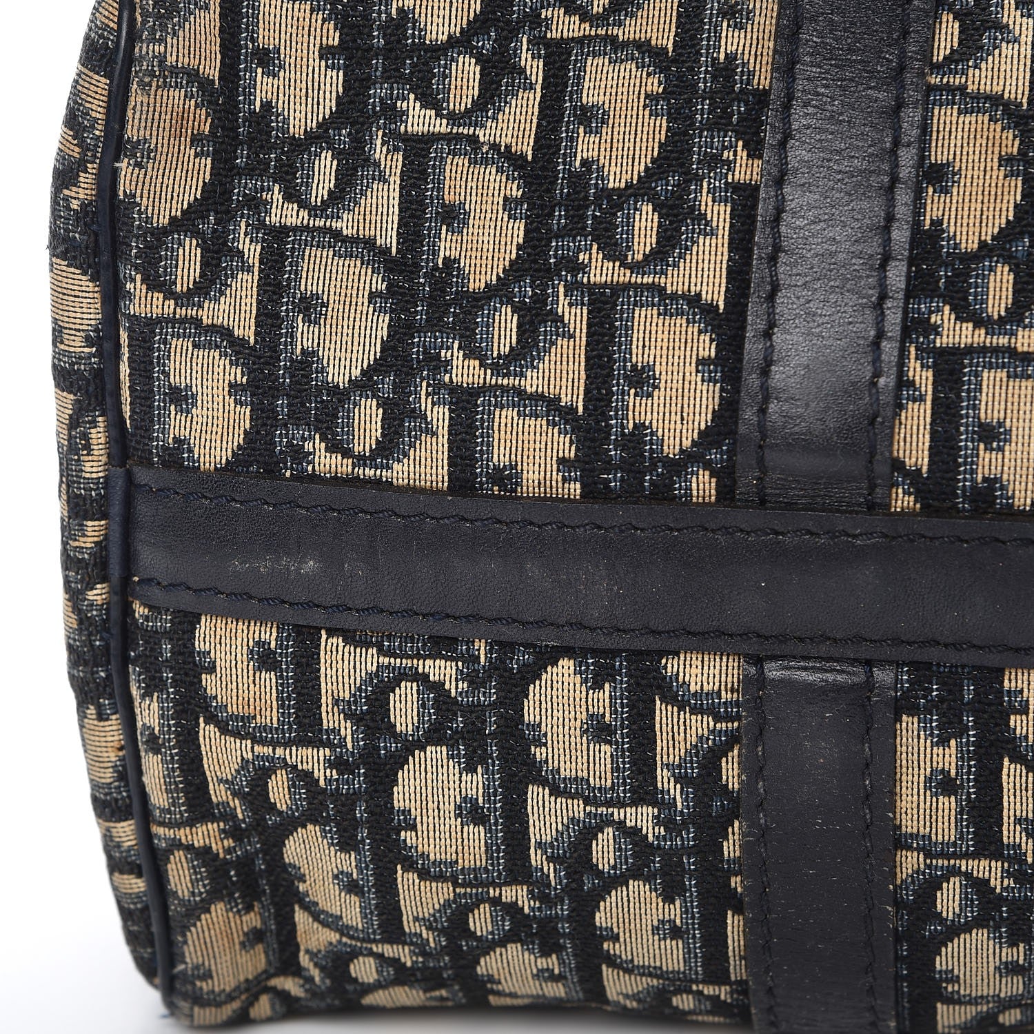 Christian Dior Monogram Boston Navy Blue 13 of 19