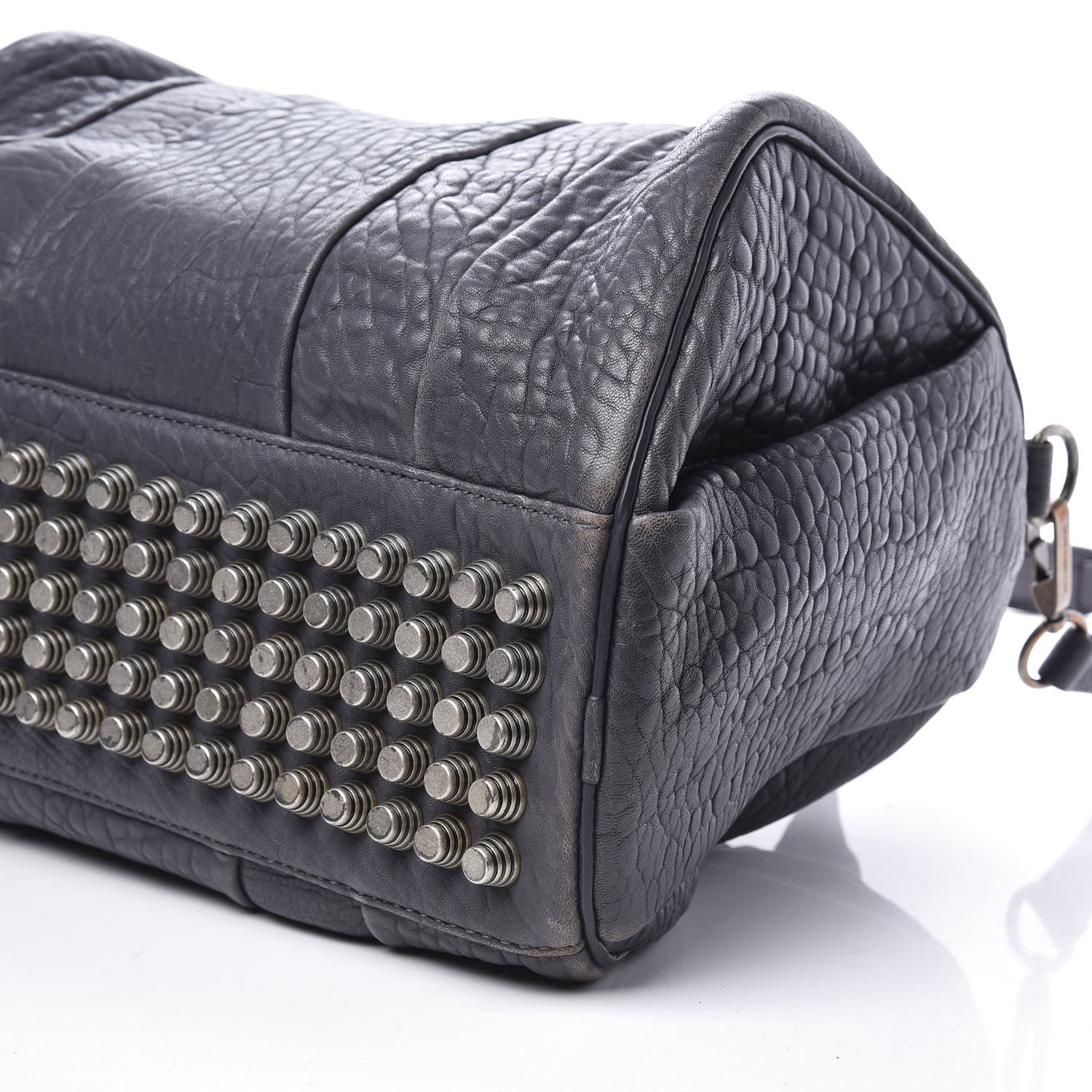 Alexander Wang Pebbled Lambskin Rocco Tundra Silver Hardware 6 of 10