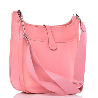 Hermes Epsom Evelyne III GM Rose Confetti 3 of 12