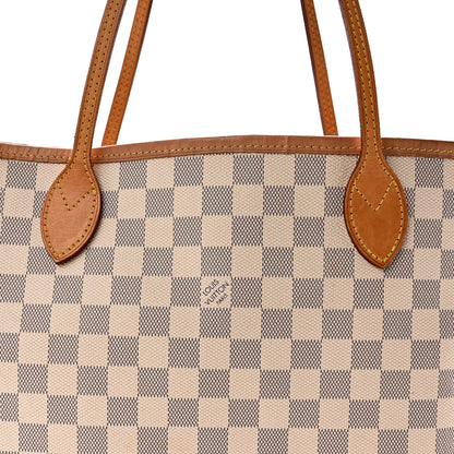 Louis Vuitton Damier Azur Neo Neverfull MM Rose Ballerine 10 of 13