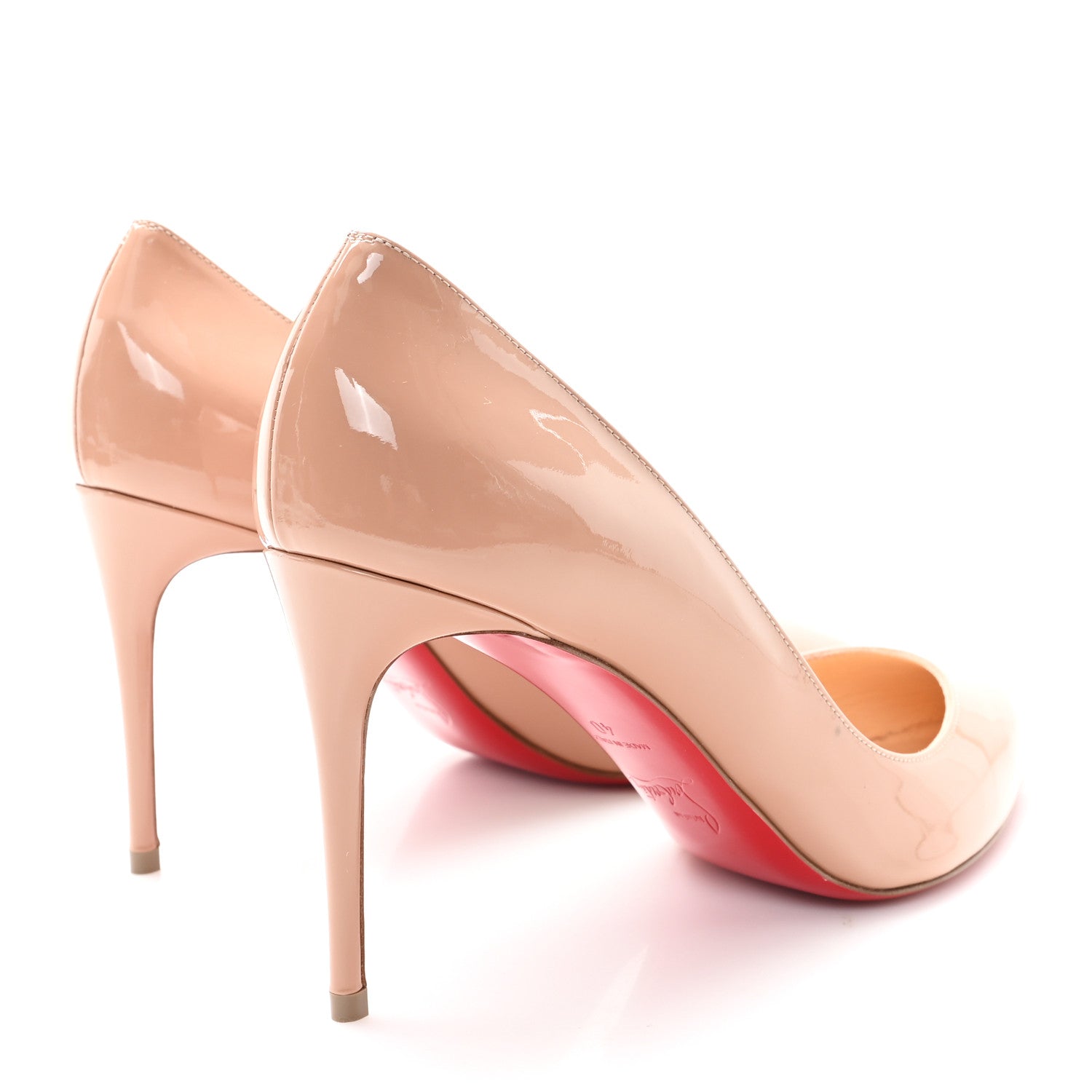 Christian Louboutin Patent Pigalle 85mm Pumps 40 Nude 5 of 9