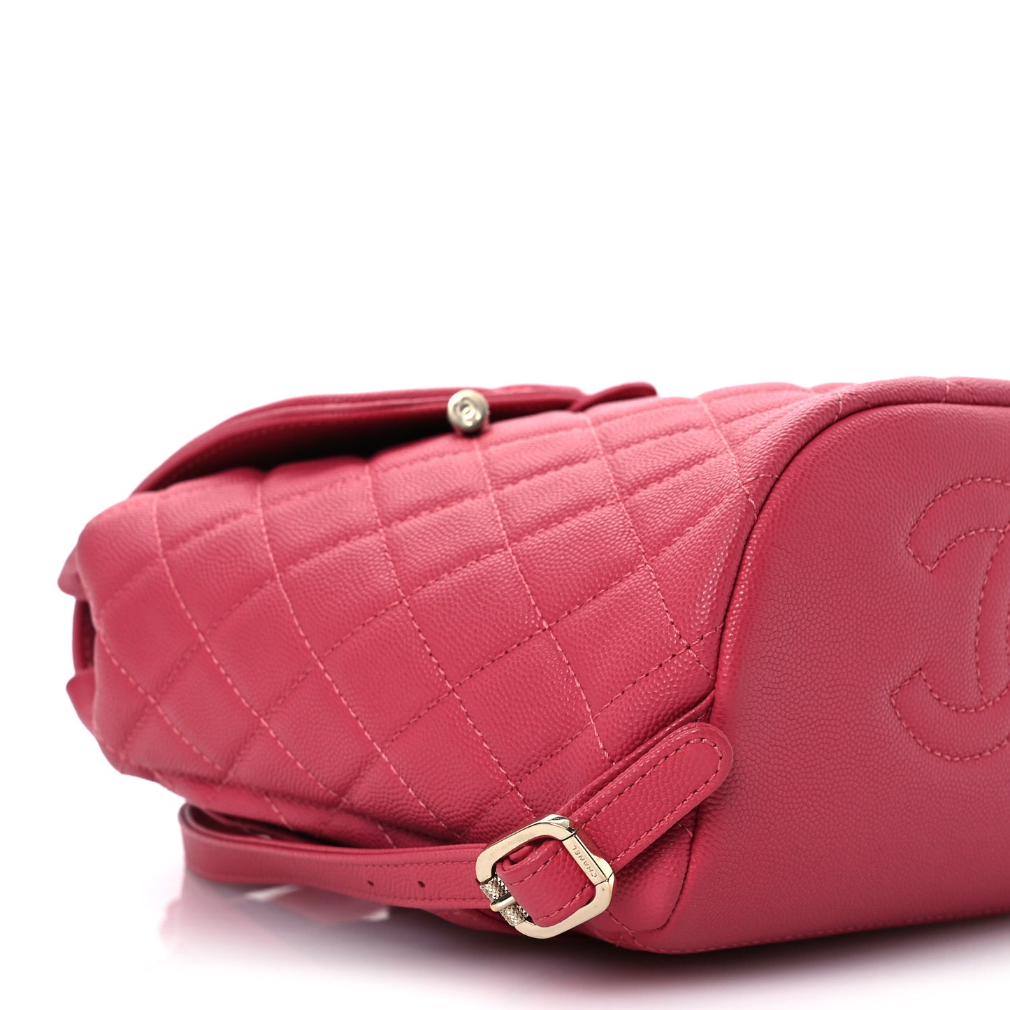 Caviar Quilted Small Filigree Backpack Pink