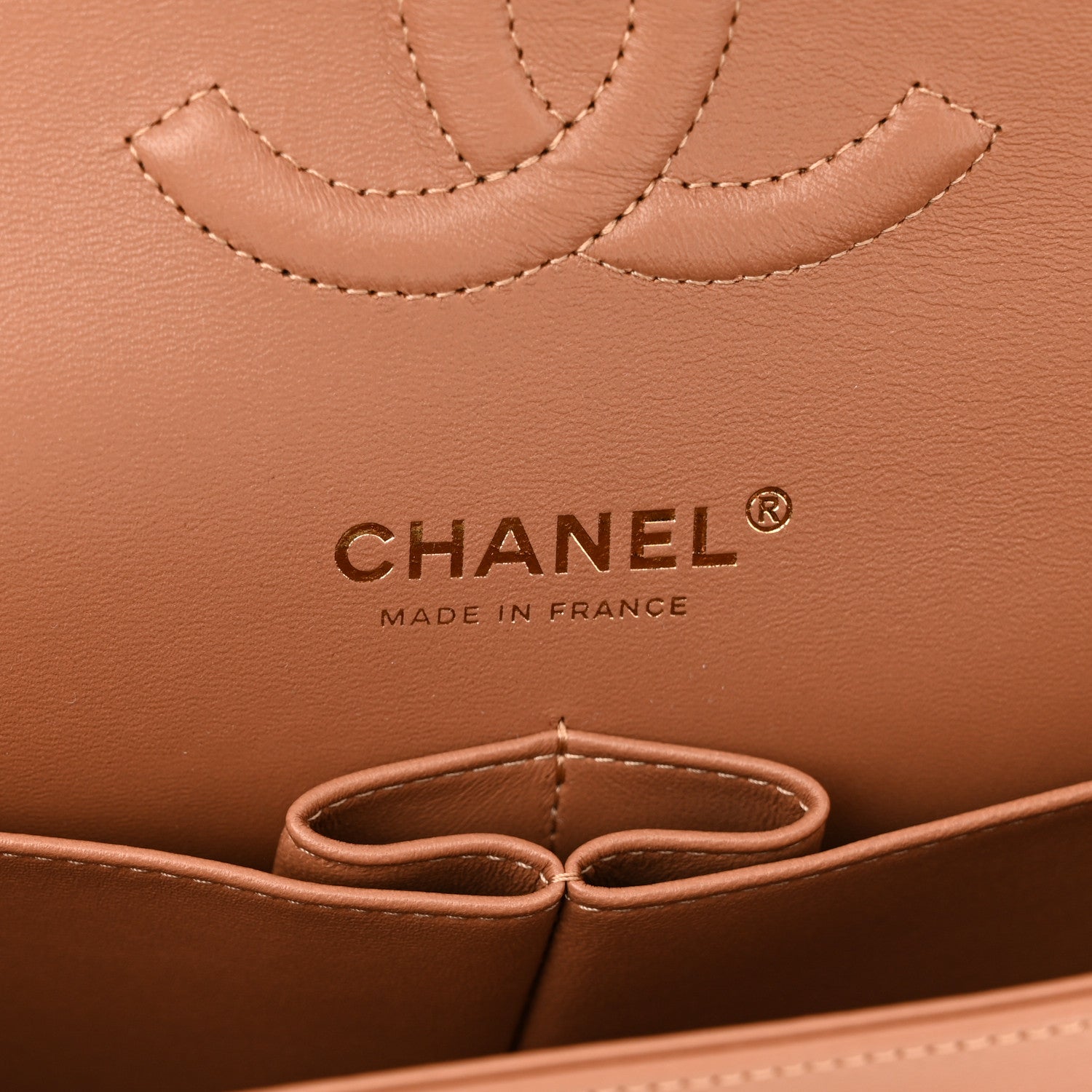 Chanel Lambskin Quilted Medium Double Flap Brown 6 of 11