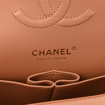 Chanel Lambskin Quilted Medium Double Flap Brown 6 of 11