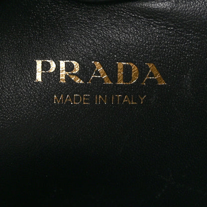 Prada City Calfskin Triangle Large Hobo Shoulder Bag Black 6 of 9