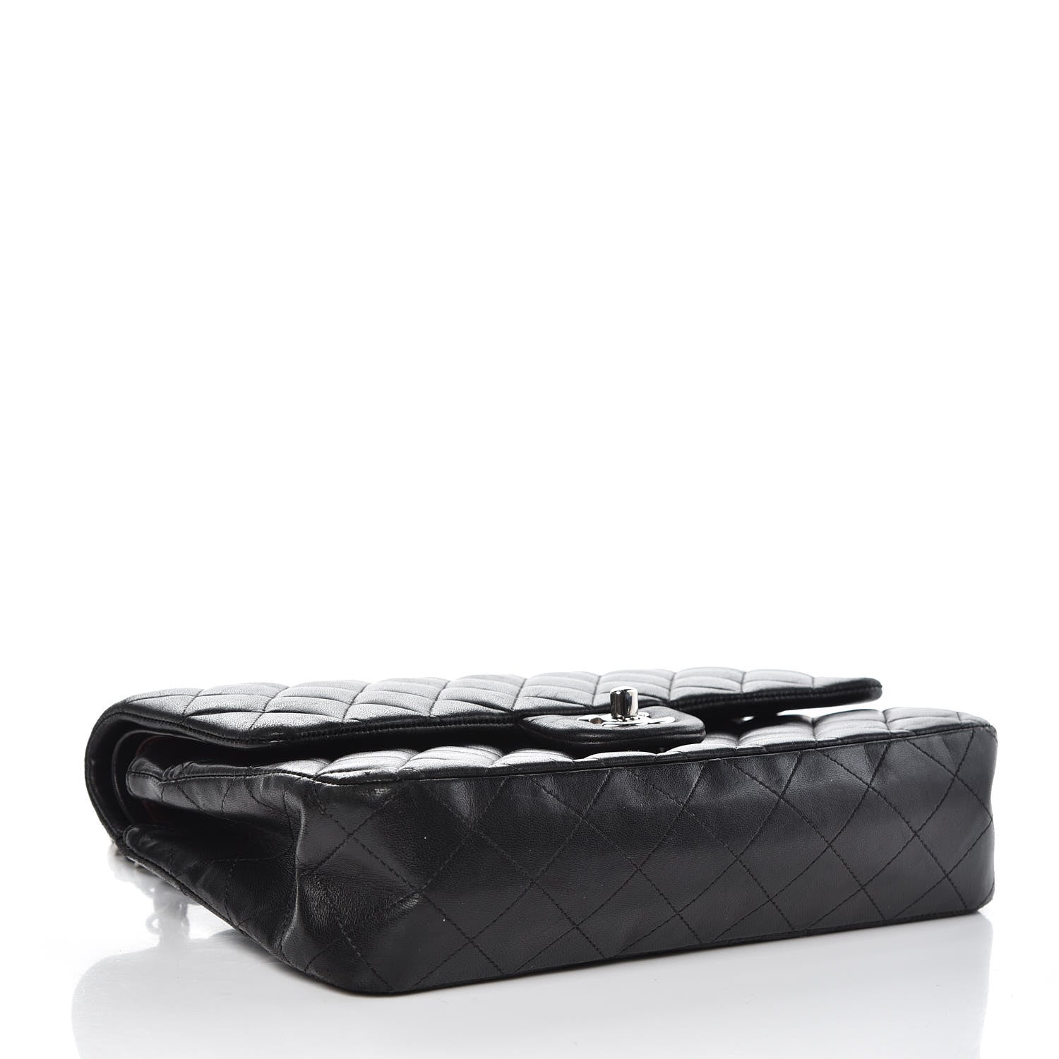 Chanel Lambskin Quilted Medium Double Flap Black 4 of 10