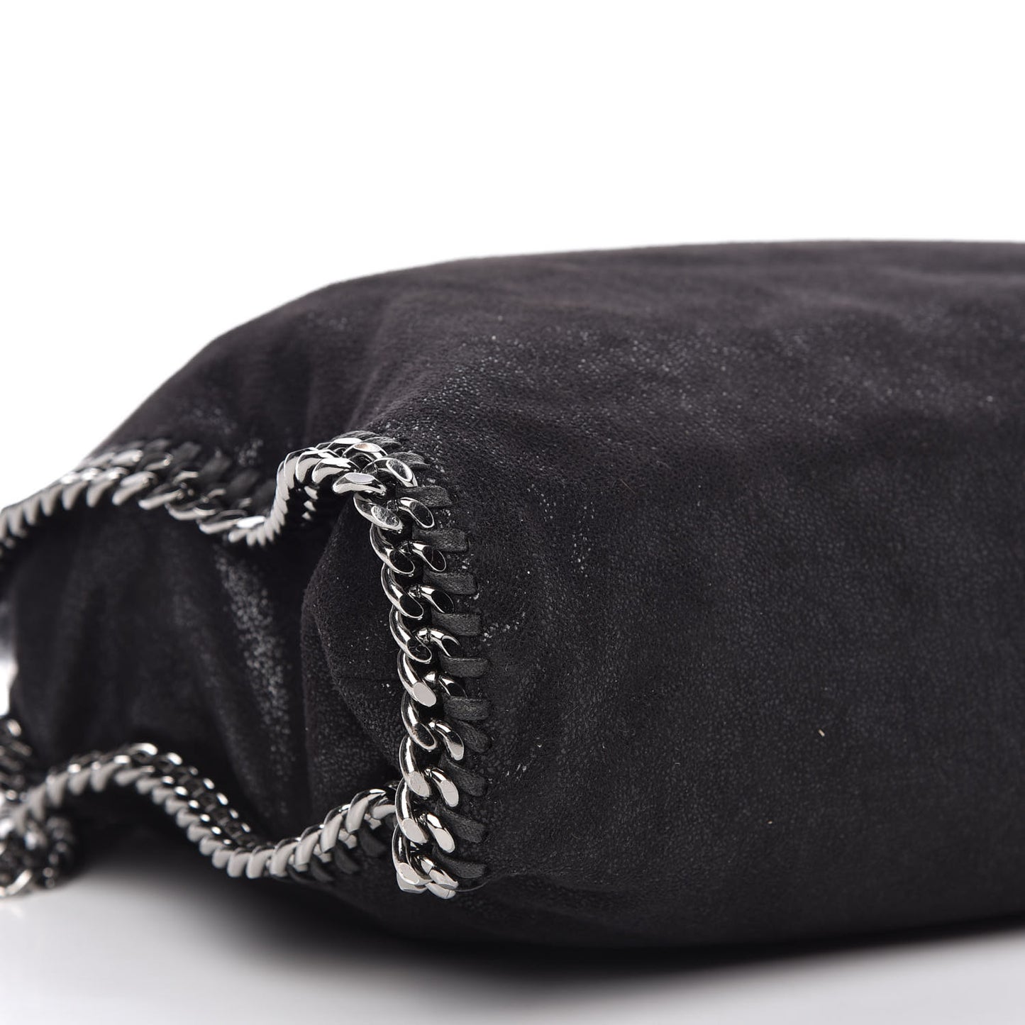 Shaggy Deer Falabella Fold Over Tote Black