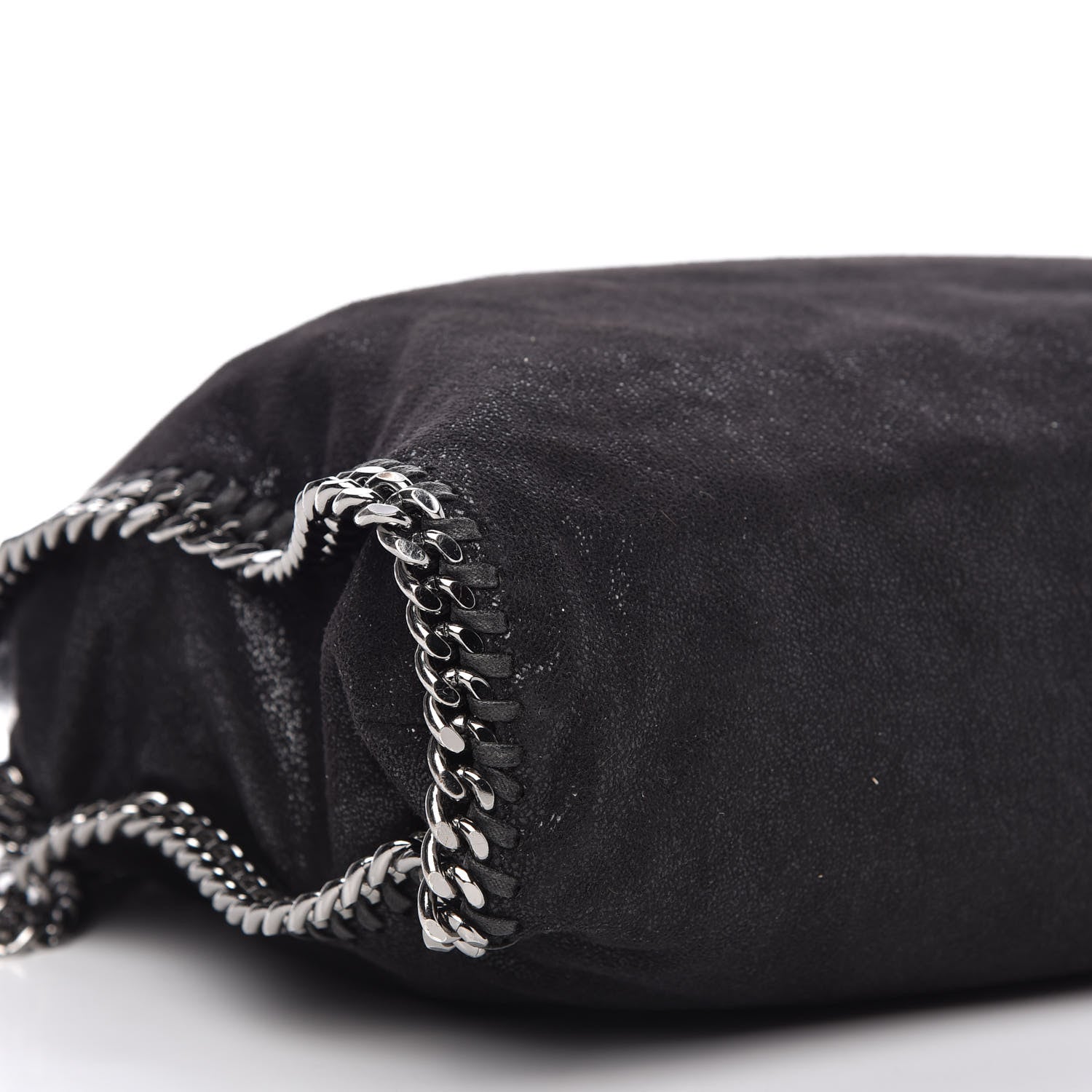 Stella McCartney Shaggy Deer Falabella Fold Over Tote Black 7 of 11