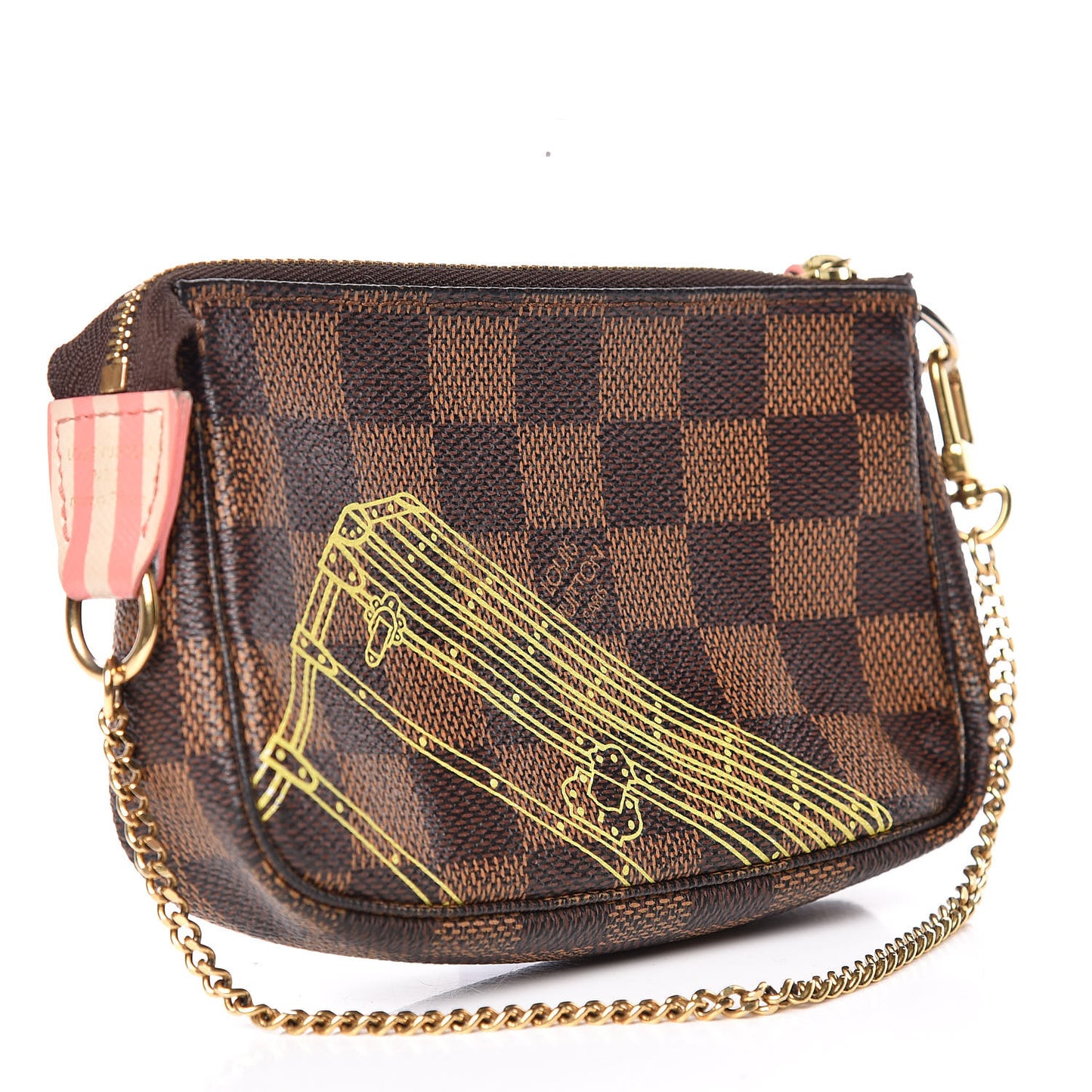 Damier Ebene 2014 Christmas Animation Mini Pochette Accessories