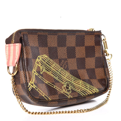 Louis Vuitton Damier Ebene 2014 Christmas Animation Mini Pochette Accessories 3 of 10