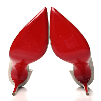 Christian Louboutin Veau Velour Iriza 100 Pumps 36 Goose 5 of 8