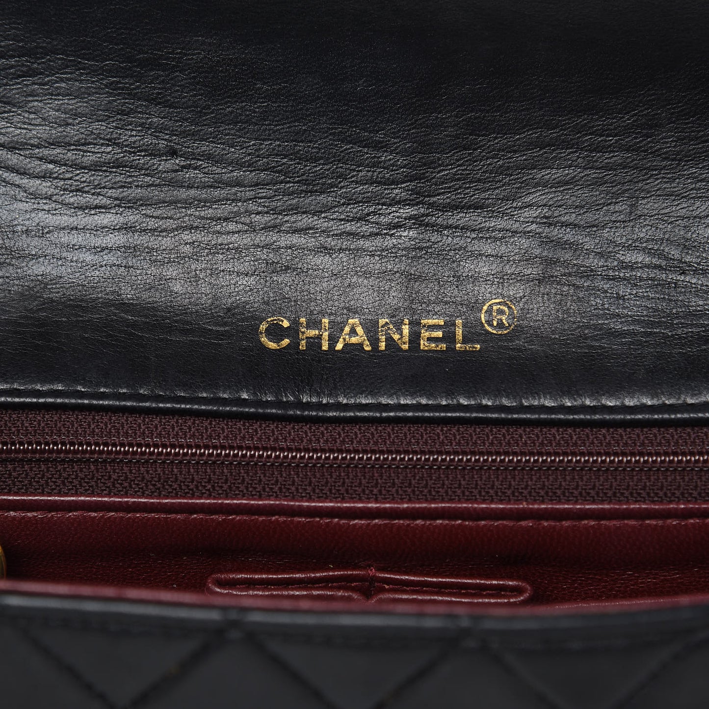 Lambskin Quilted Small Single Flap Black