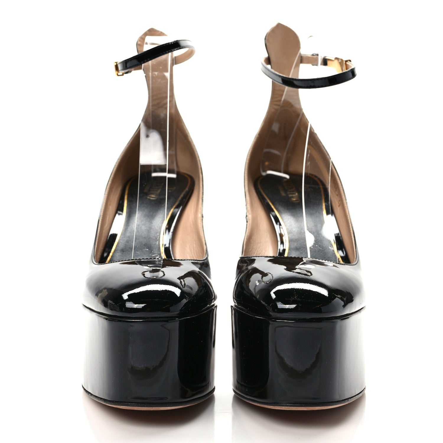Valentino Garavani Patent Tan-Go 50/120mm Platform Pumps 39 Black 2 of 8