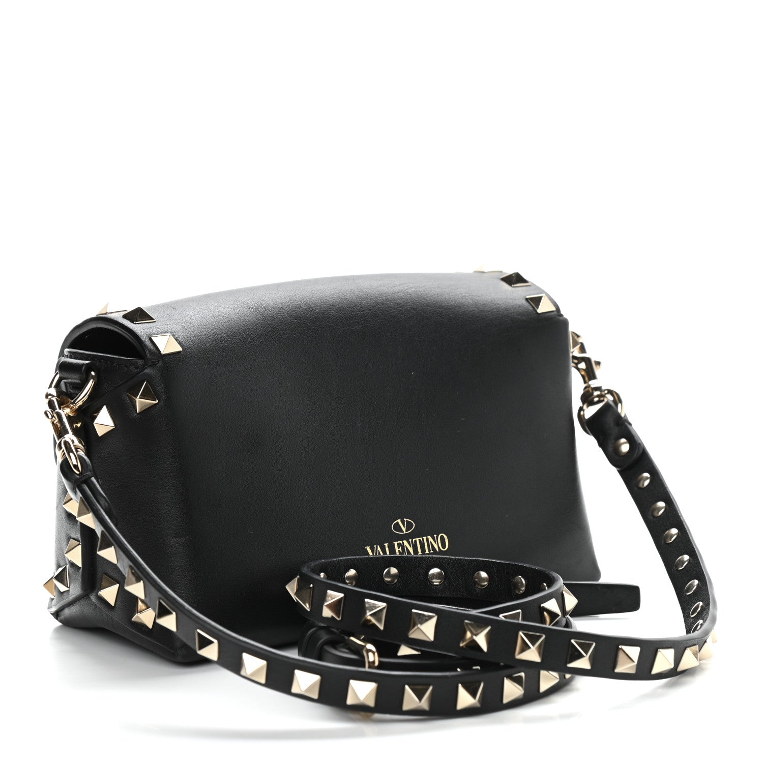 Valentino Garavani Vitello Mini Rockstud Crossbody Bag Black 3 of 8