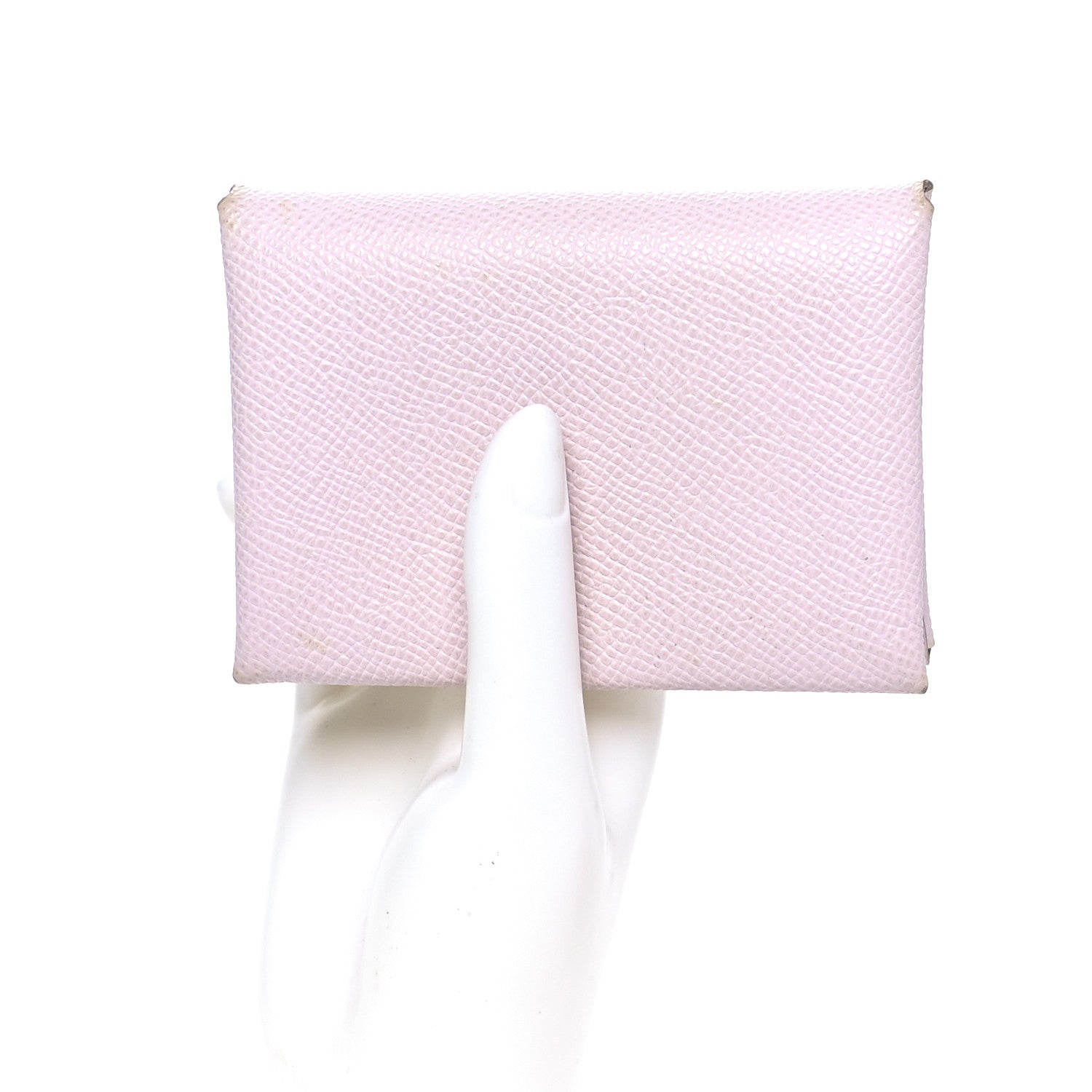 Hermes Epsom Calvi Duo Card Case Mauve Pale 4 of 10