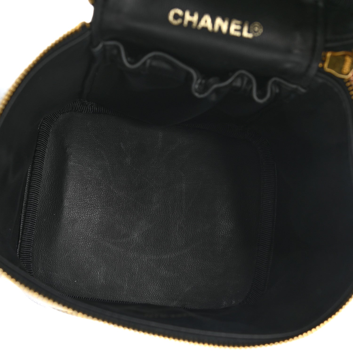 Chanel Caviar Vanity Cosmetic Case Black 5 of 10