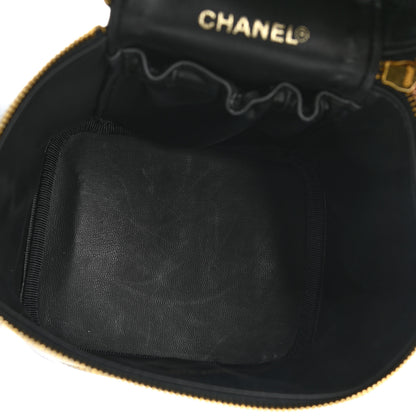Chanel Caviar Vanity Cosmetic Case Black 5 of 10