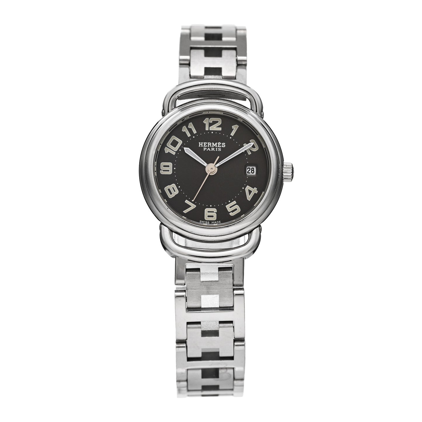 Stainless Steel 25mm Pullman Quartz Watch Grey
