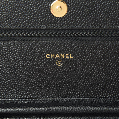 Chanel Caviar Quilted Wallet On Chain WOC Black 6 of 11