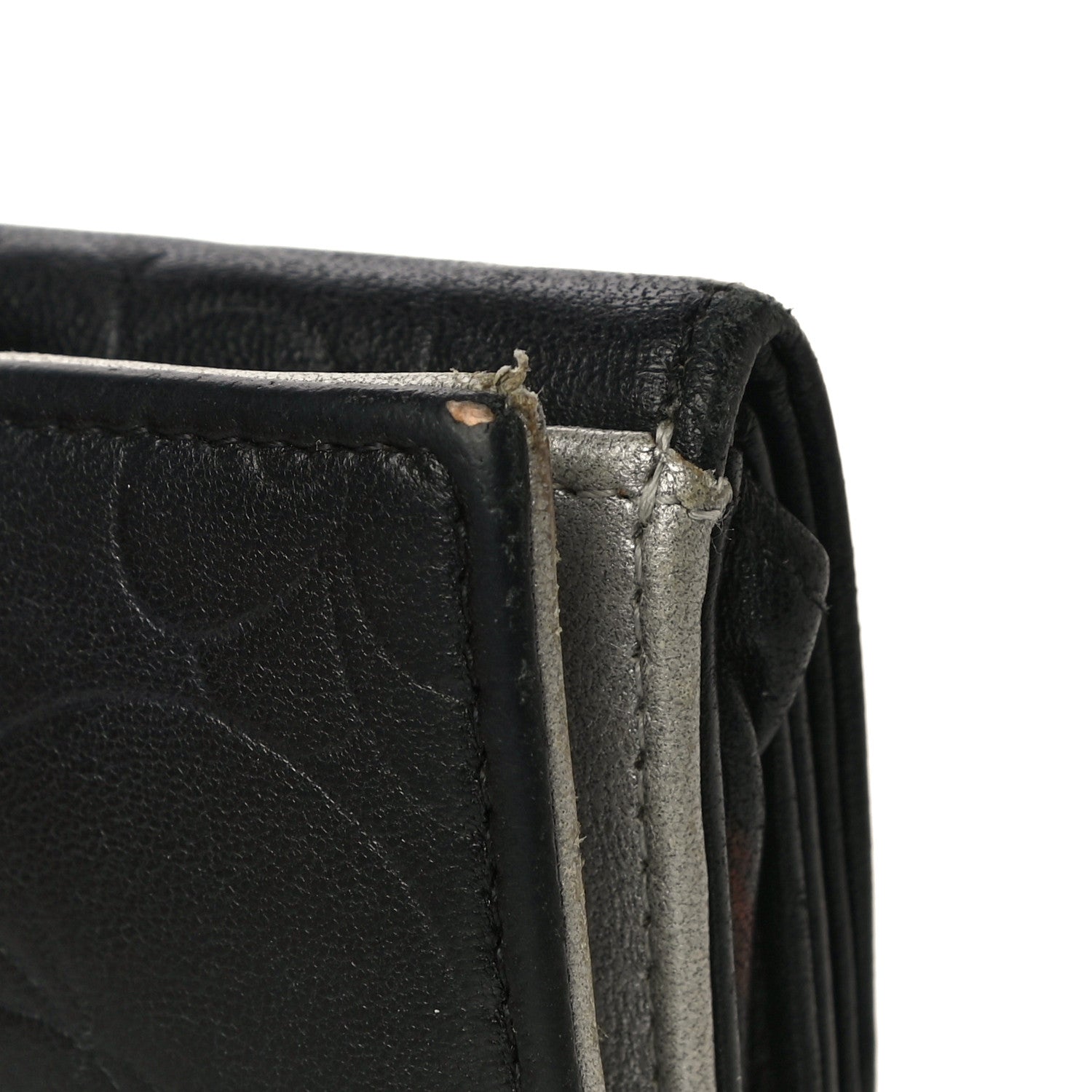 Chanel Lambskin Embossed Camellia French Wallet Black 21 of 21