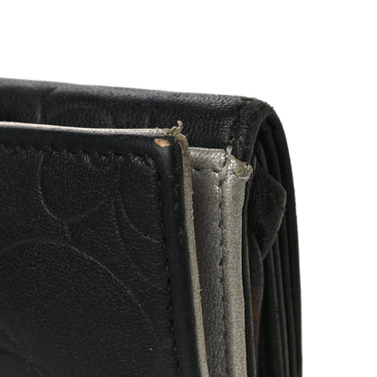 Chanel Lambskin Embossed Camellia French Wallet Black 21 of 21