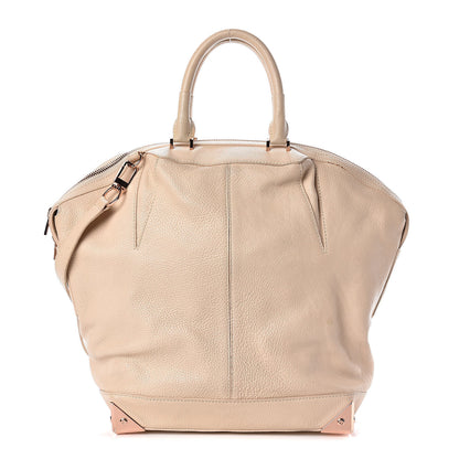 Alexander Wang Pebbled Calfskin Large Emile Eggshell 1 of 12