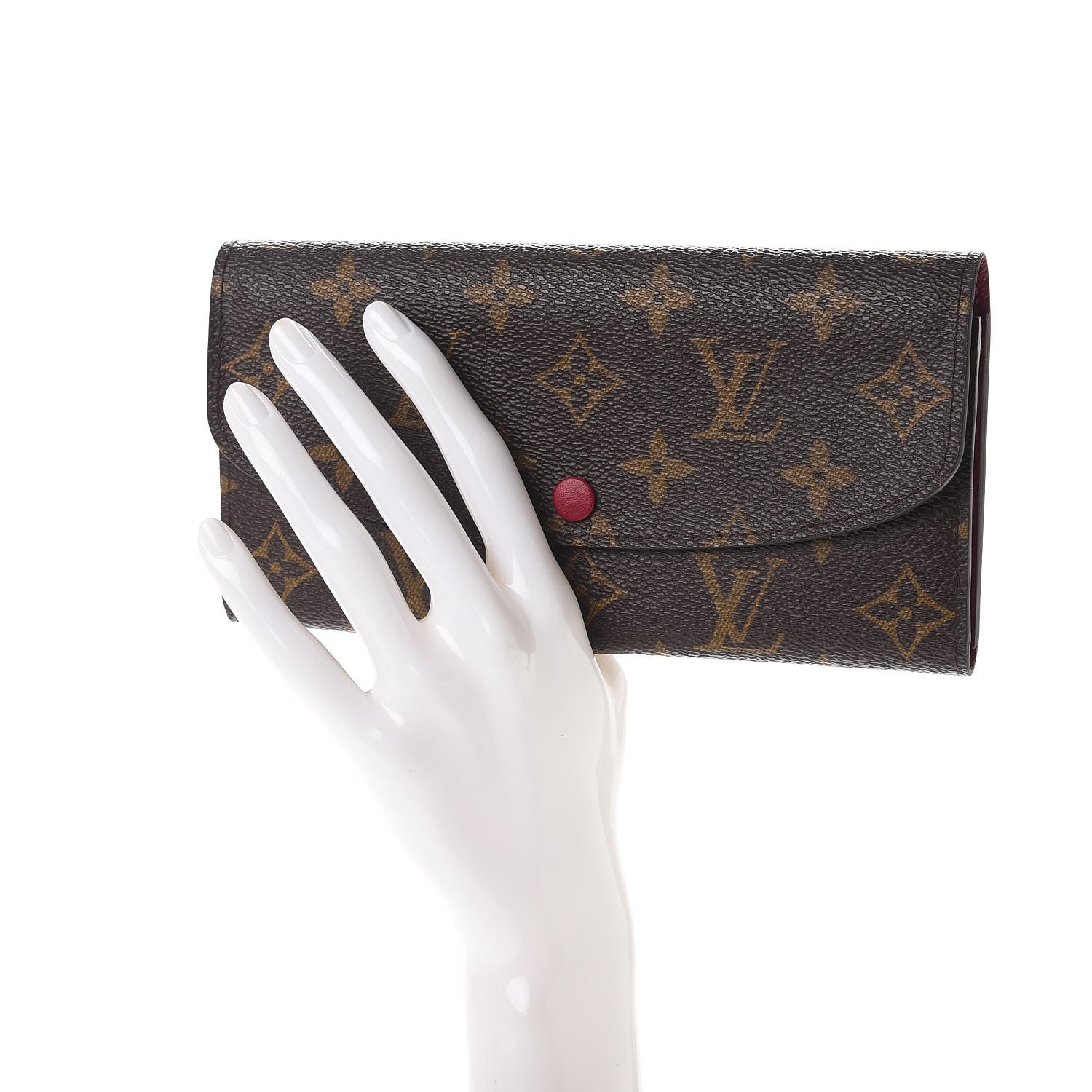 Louis Vuitton Monogram Emilie Wallet Fuchsia 2 of 8