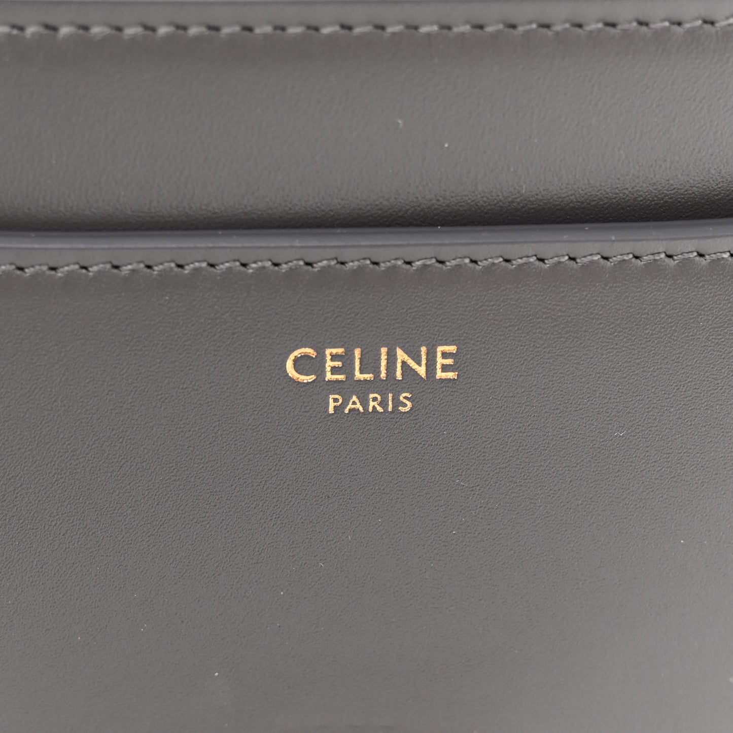 Satinated Calfskin Small 16 Top Handle Bag Gray
