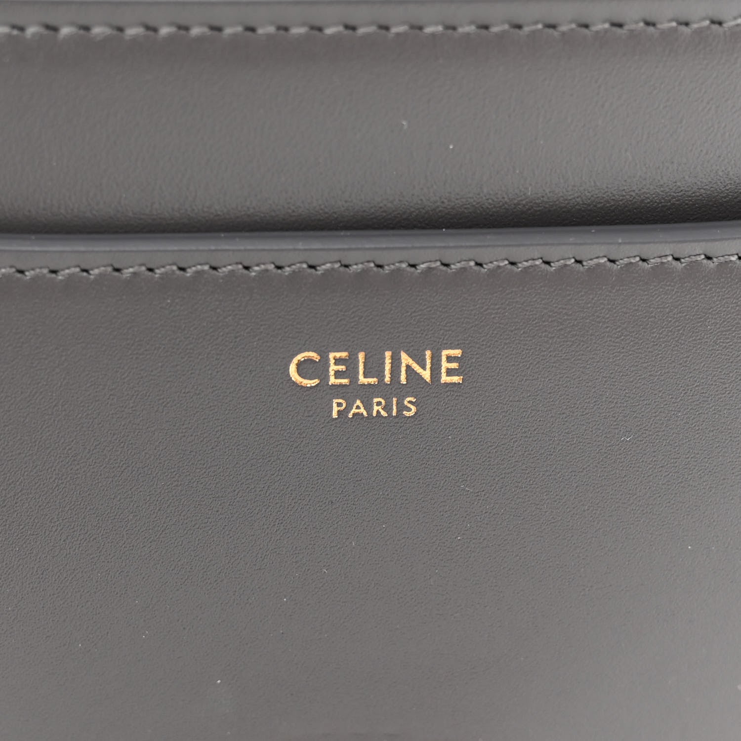 Celine Satinated Calfskin Small 16 Top Handle Bag Gray 6 of 14