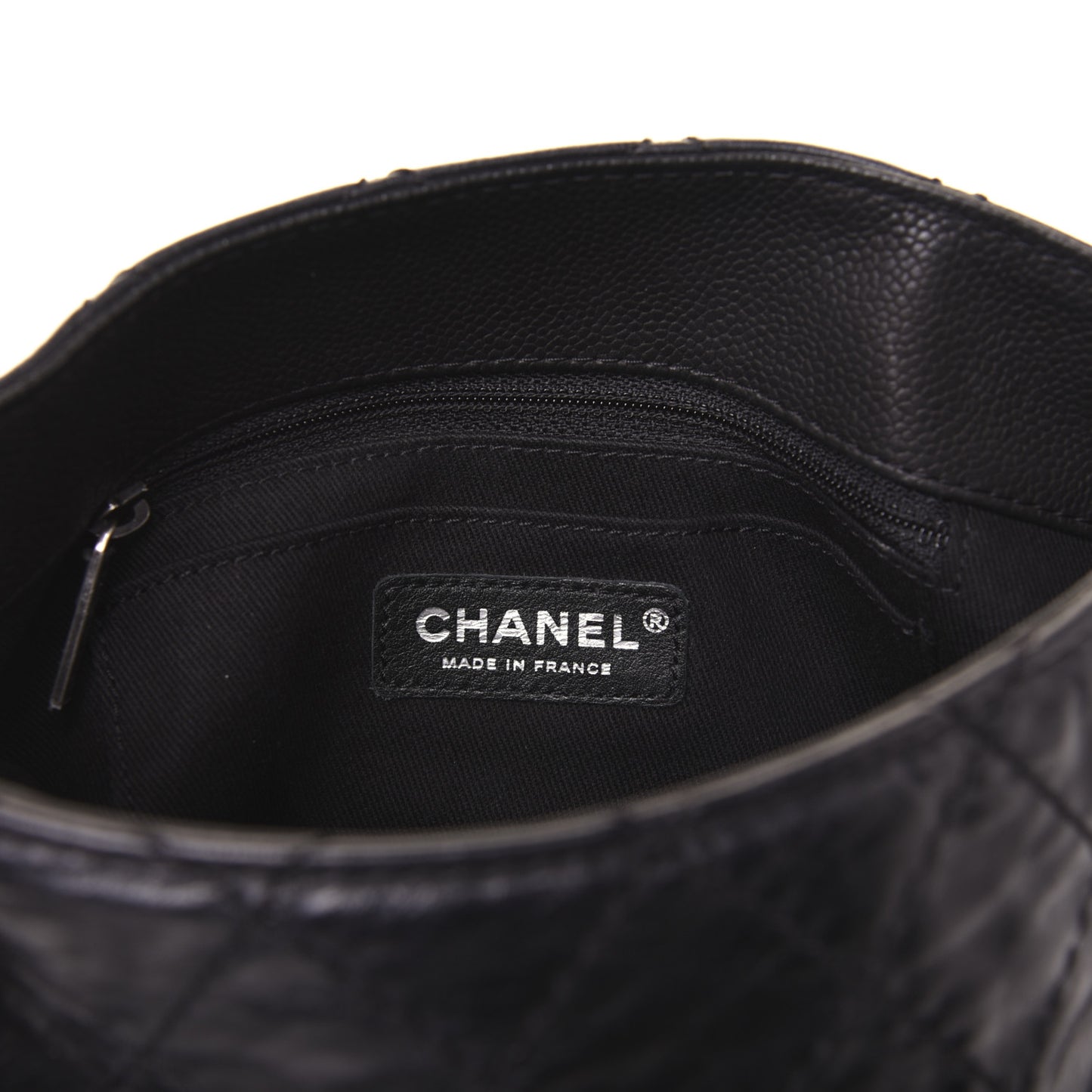 Caviar Aged Calfskin Medium Bubble Graphic Messenger Bag Black