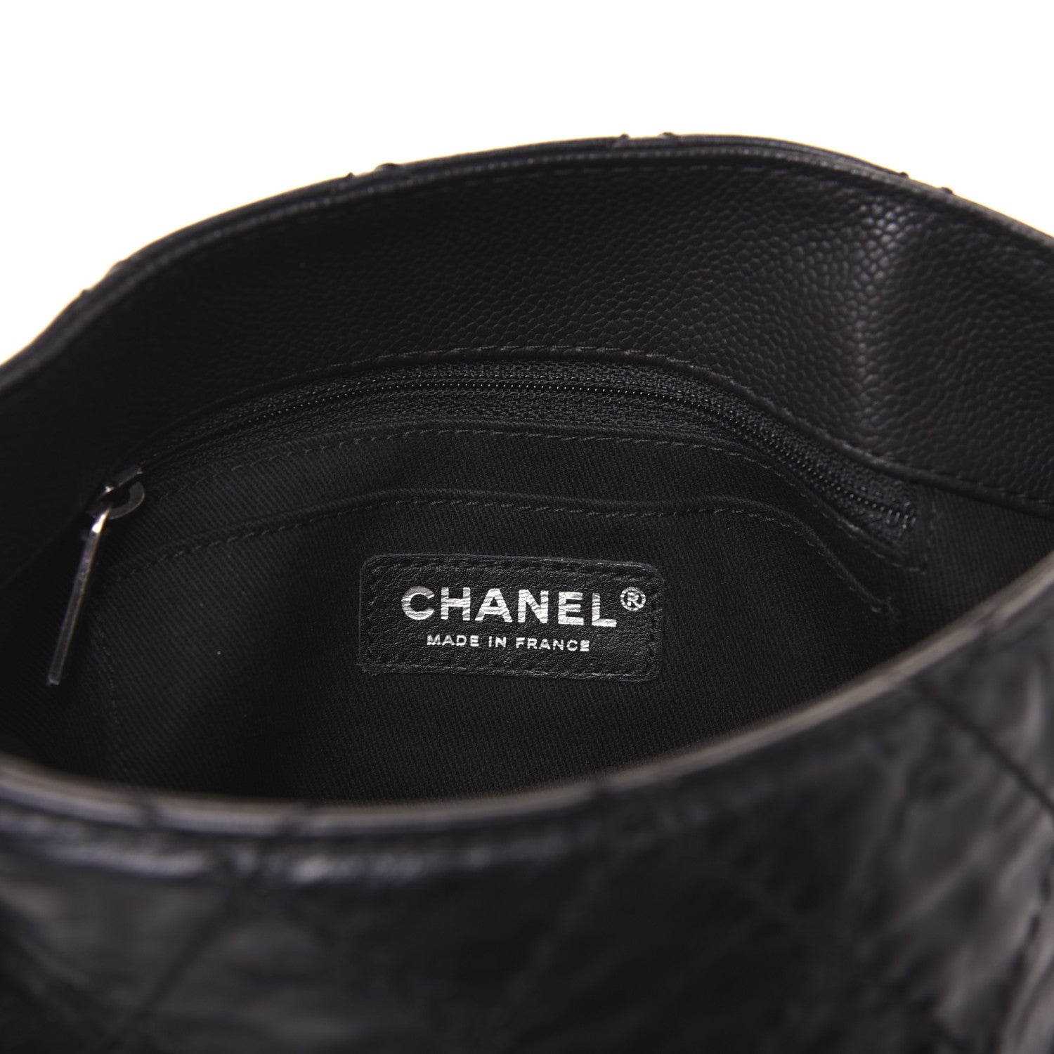 Chanel Caviar Aged Calfskin Medium Bubble Graphic Messenger Bag Black 8 of 18