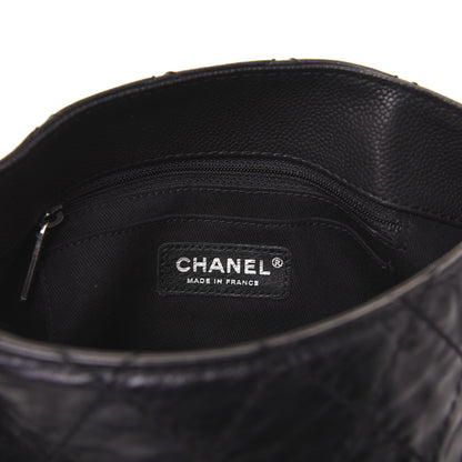 Chanel Caviar Aged Calfskin Medium Bubble Graphic Messenger Bag Black 8 of 18