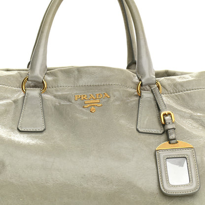 Prada Glace Calfskin Satchel Argilla 14 of 24
