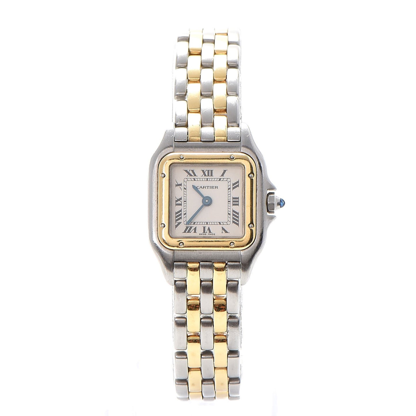 Stainless Steel 18K Yellow Gold 22mm Panthere Quartz Watch