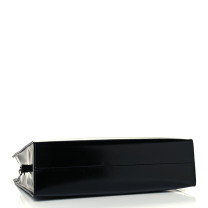 Prada Spazzolato Large Re-Edition 1995 Double Handle Handbag Black 4 of 12