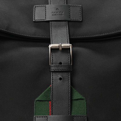 Gucci Techno Canvas Web Single Buckle Backpack Black 8 of 10