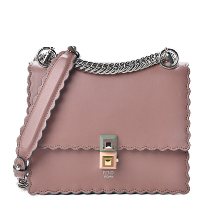 Fendi Vitello Liberty Scalloped Studded Small Kan I Shoulder Bag English Rose 1 of 10