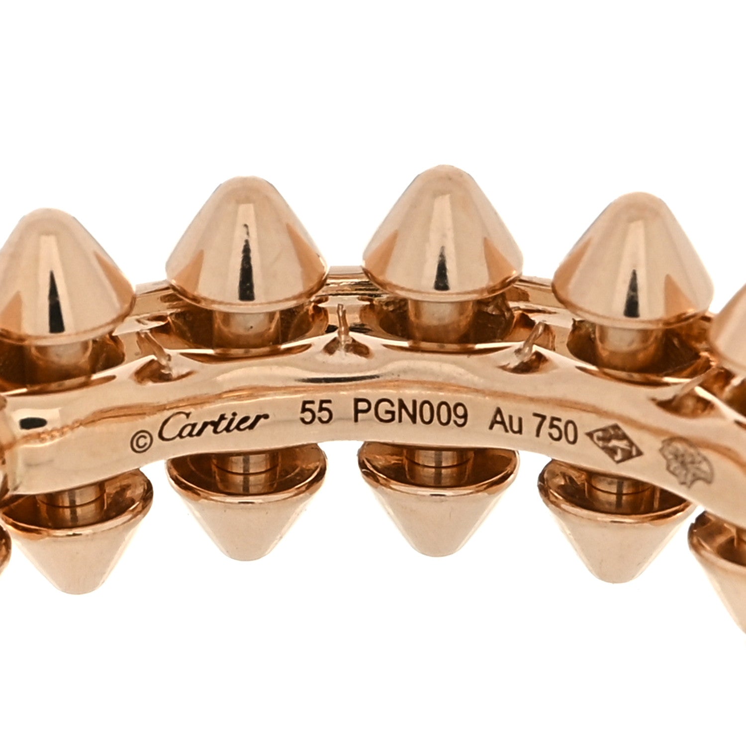 Cartier 18K Pink Gold MM Clash De Cartier Ring 55 7.25 4 of 5