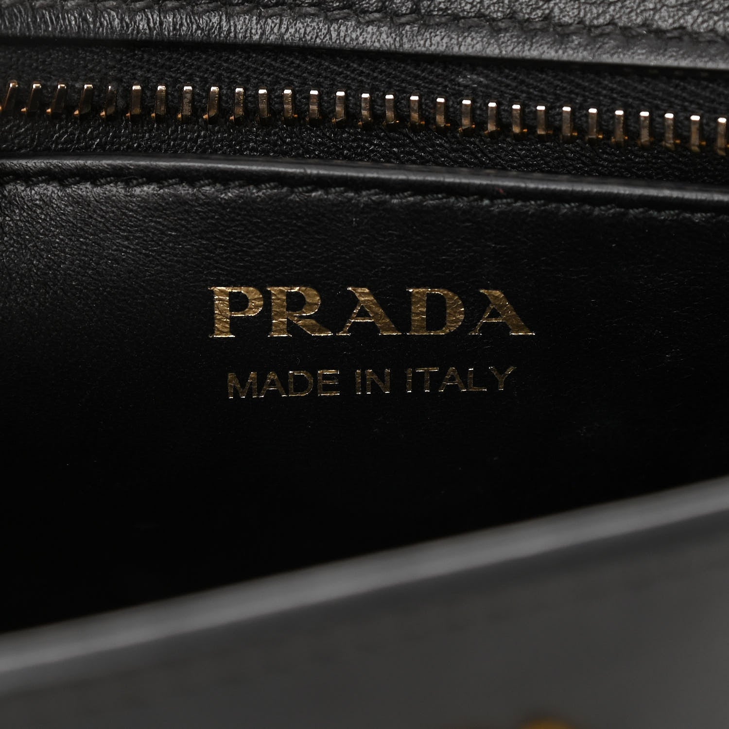 Prada Saffiano City Calfskin Esplanade Crossbody Bag Black 6 of 9
